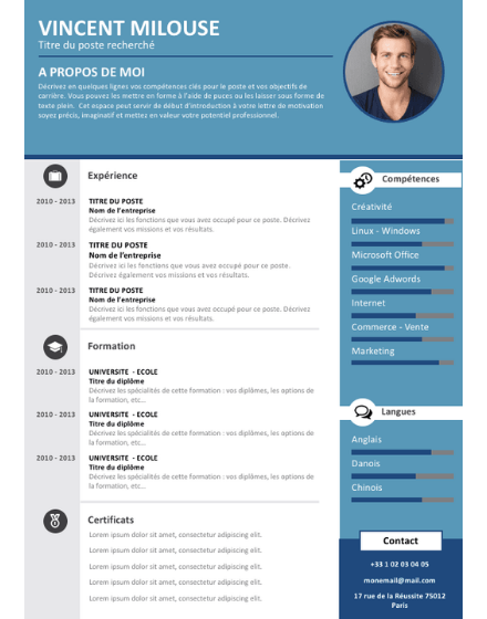 Idée pour un CV ingénieur