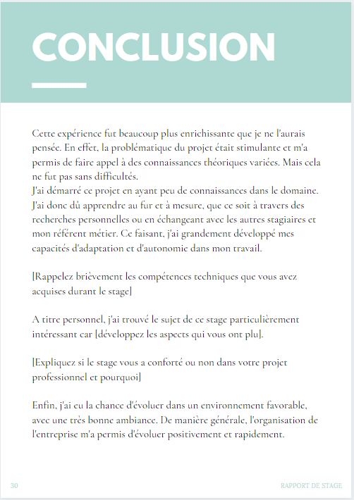 Comment Faire Un Rapport De Stage Avec Brio Exemple Détaillé